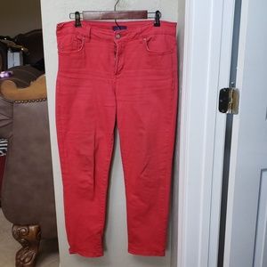 Red NYDJ jeans size 8